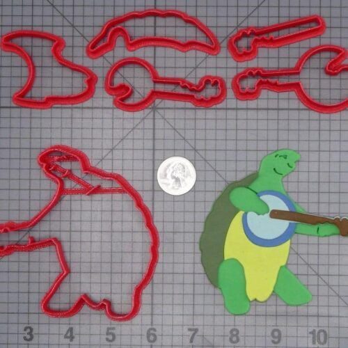 Grateful Dead - Turtle with Guitar 266-I785 Cookie Cutter Set