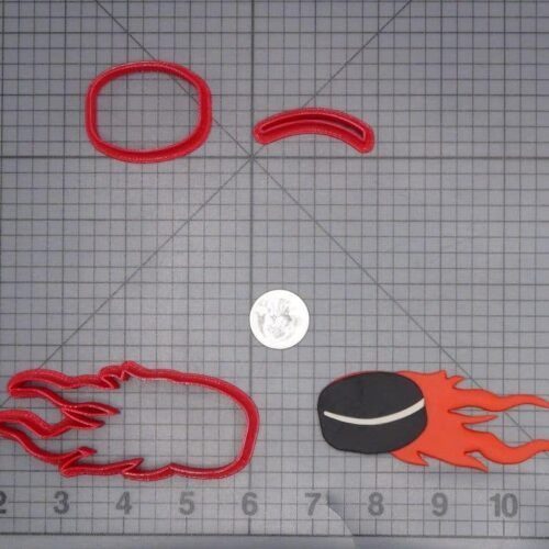 Hockey Puck in Flames 266-I926 Cookie Cutter Set