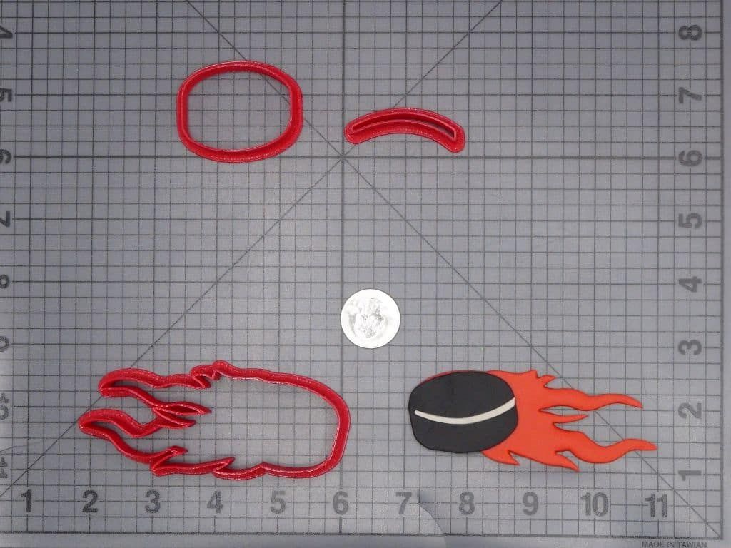Hockey Puck in Flames 266-I926 Cookie Cutter Set