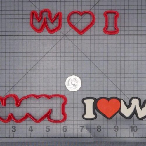 I Love Arm Wrestling 266-I892 Cookie Cutter Set
