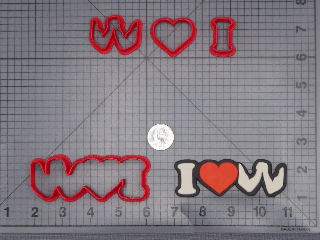 I Love Arm Wrestling 266-I892 Cookie Cutter Set