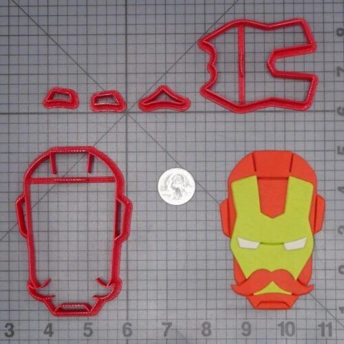 Iron Man with Mustache 266-I818 Cookie Cutter Set