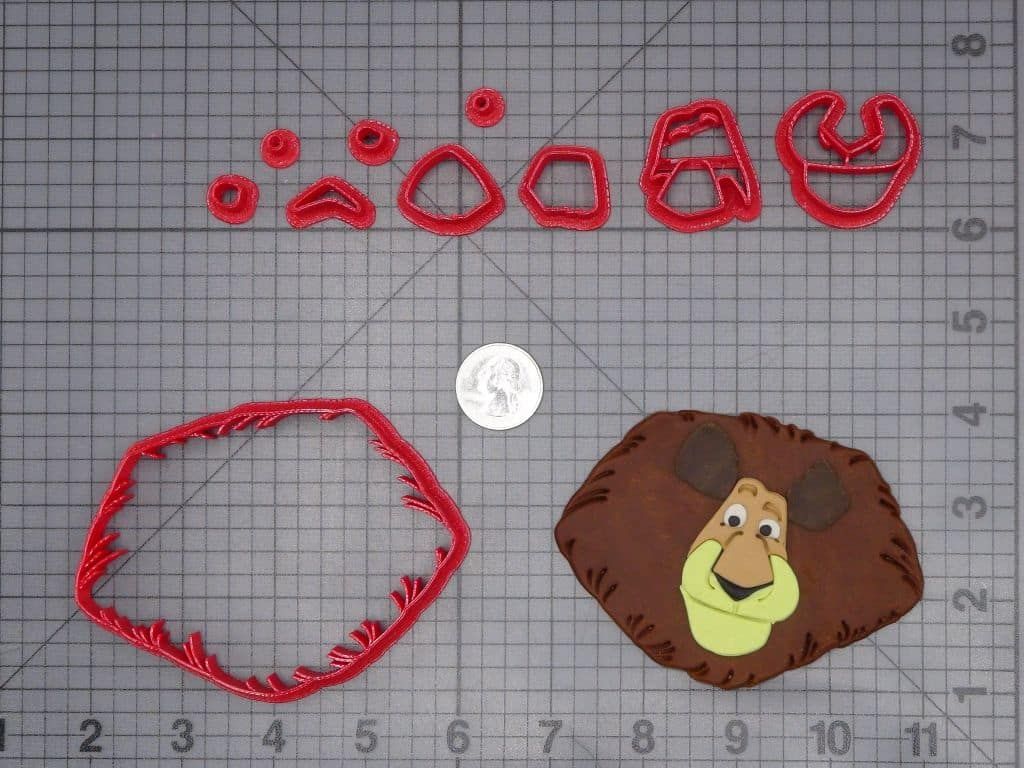 Madagascar - Alex Lion Head 266-J023 Cookie Cutter Set