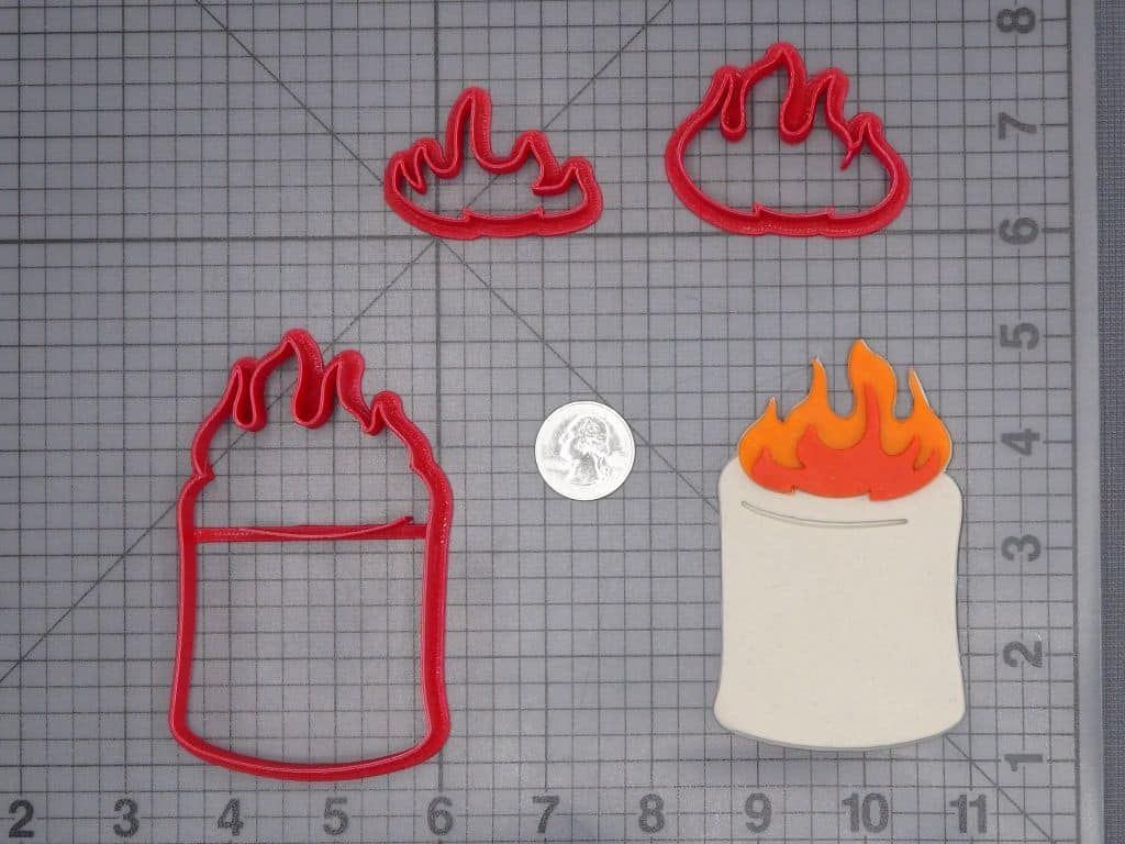 Marshmallow on Fire 266-I719 Cookie Cutter Set