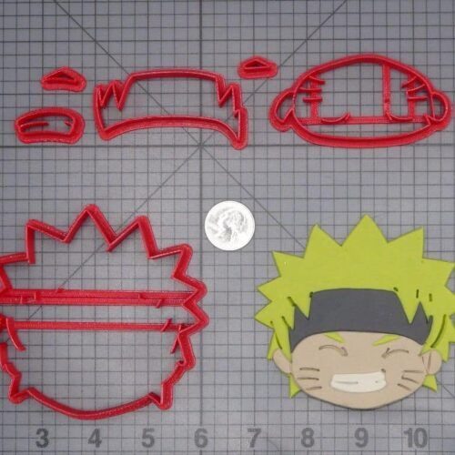 Naruto Head 266-J017 Cookie Cutter Set