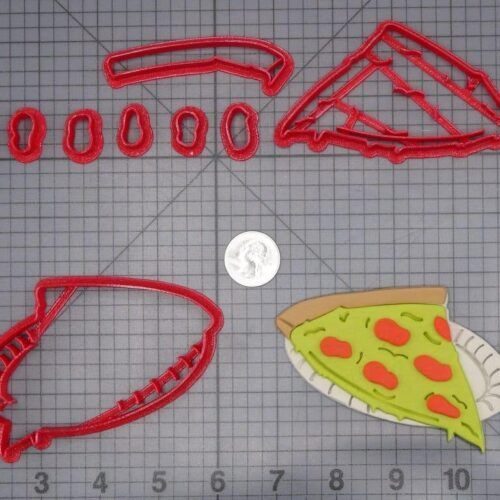 Pizza on Plate 266-I756 Cookie Cutter Set
