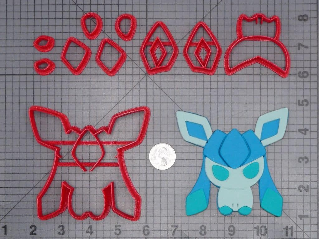 Pokemon - Glaceon Body 266-I820 Cookie Cutter Set