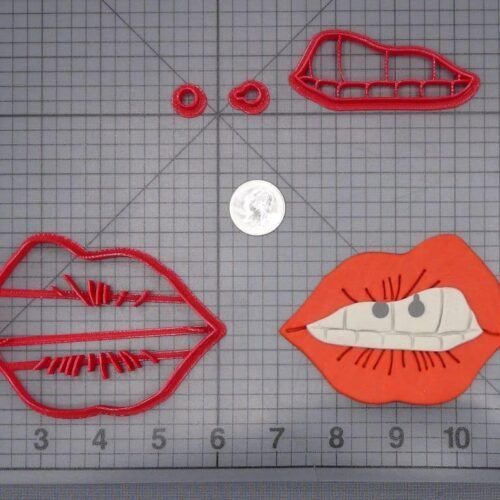 Smiley Lip Frenulum Piercing 266-I754 Cookie Cutter Set