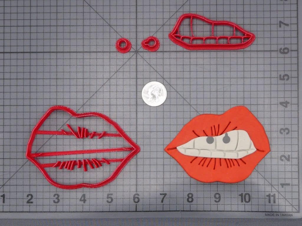 Smiley Lip Frenulum Piercing 266-I754 Cookie Cutter Set