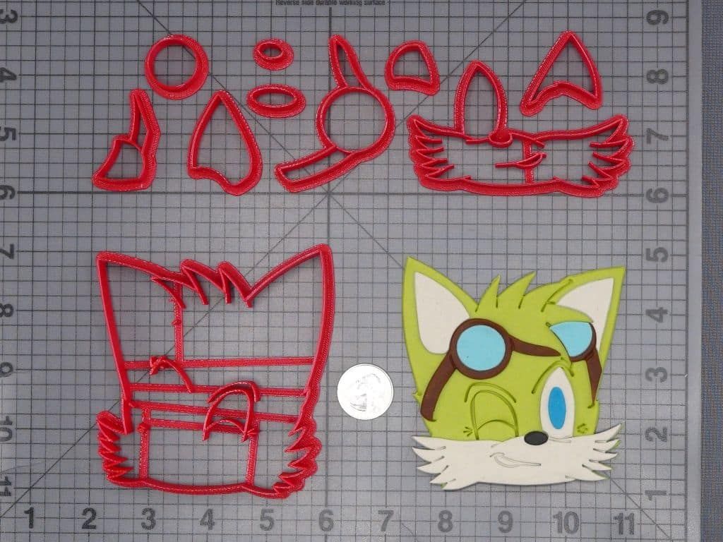 Sonic the Hedgehog - Tails Head 266-I784 Cookie Cutter Set