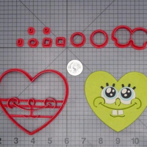 Spongebob Squarepants Heart 266-I822 Cookie Cutter Set