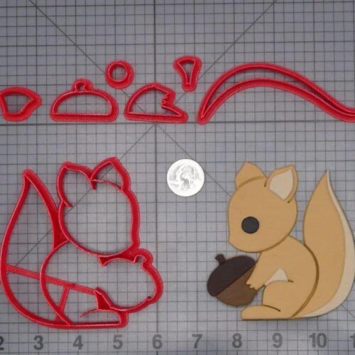 Squirrel with Nut 266-I687 Cookie Cutter Set