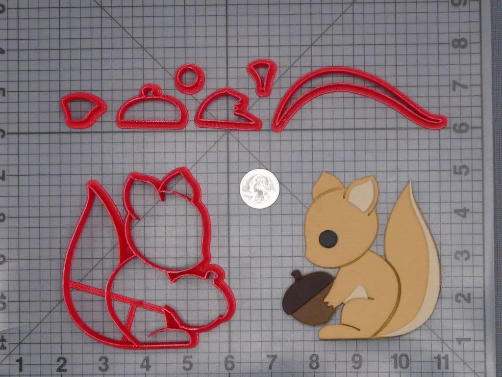 Squirrel with Nut 266-I687 Cookie Cutter Set