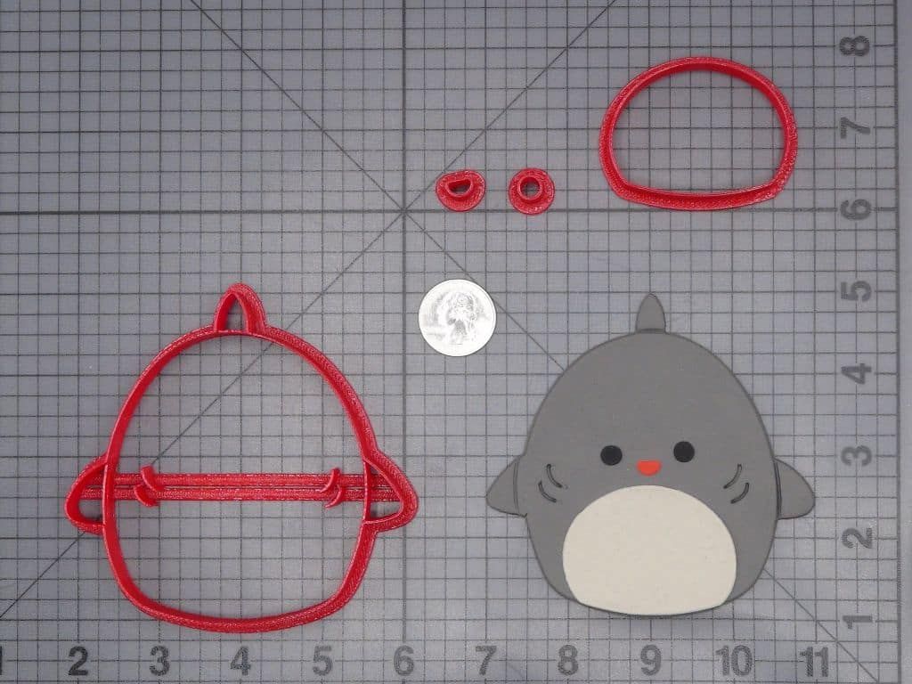 Squishmallow - Gordon Shark 266-I989 Cookie Cutter Set