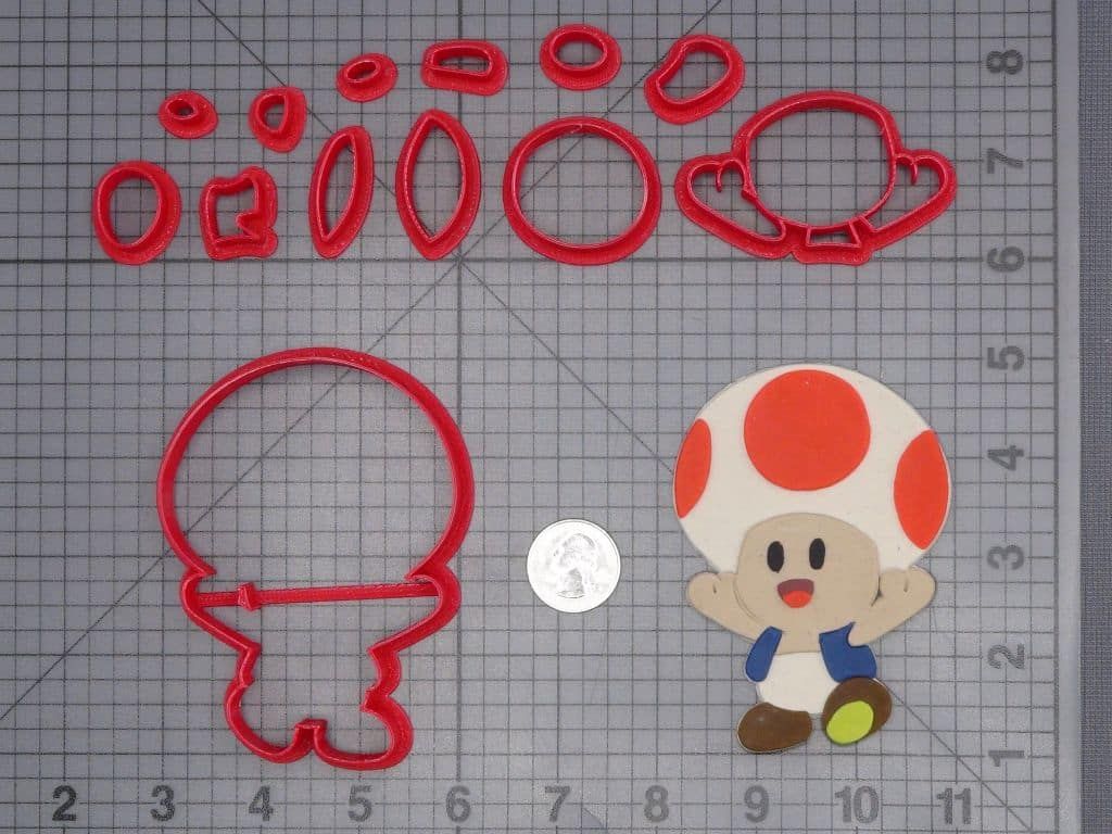 Super Mario - Toad Body 266-I955 Cookie Cutter Set