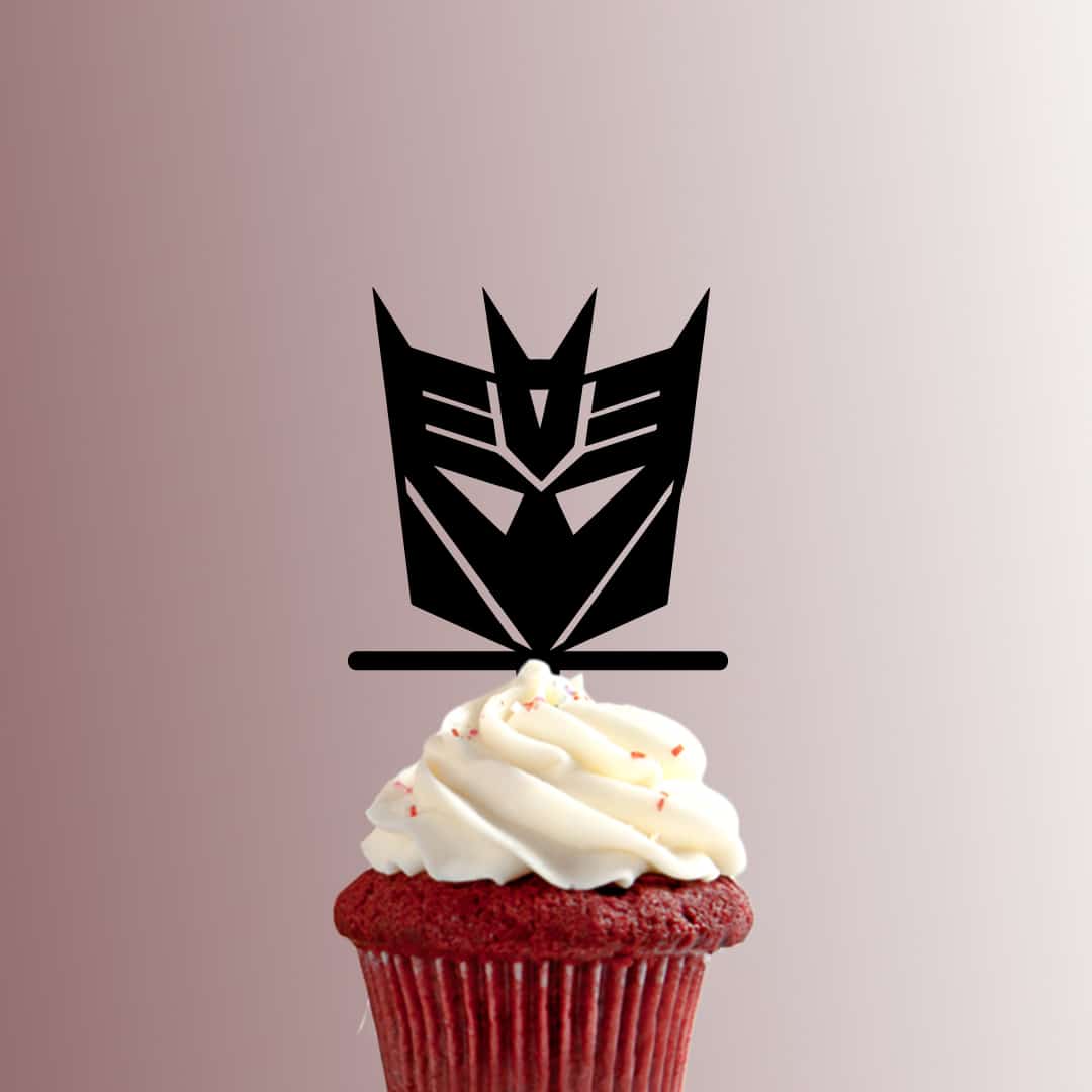 Transformers - Decepticon Symbol 228-687 Cupcake Topper