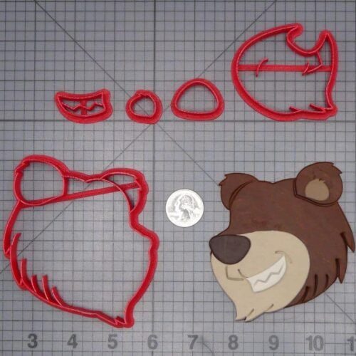 Bear Head 266-J027 Cookie Cutter Set