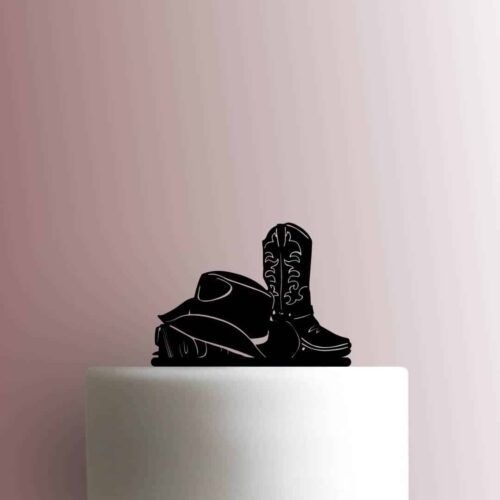 Cowboy Hat with Boots 225-B602 Cake Topper