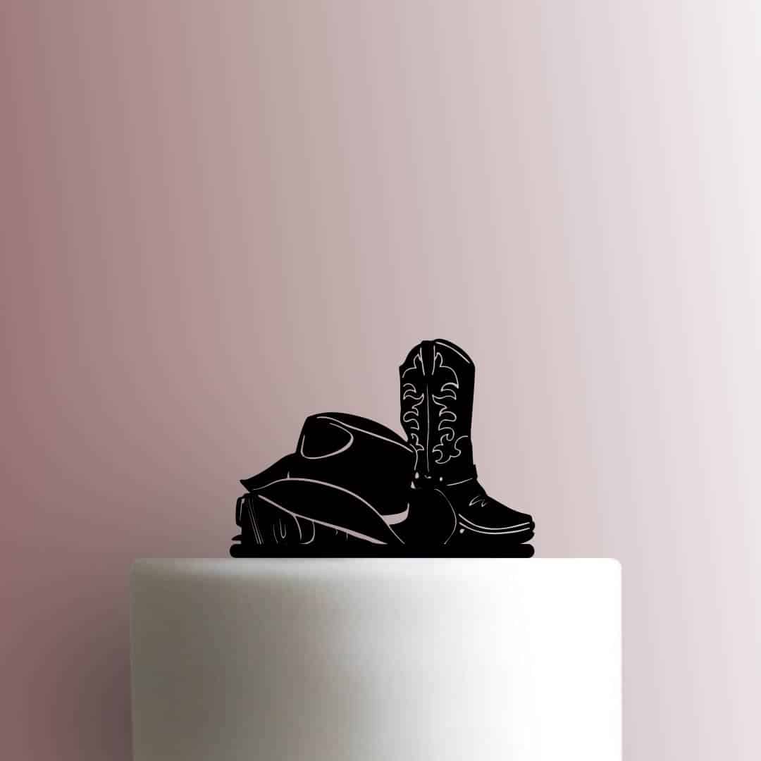 Cowboy Hat with Boots 225-B602 Cake Topper