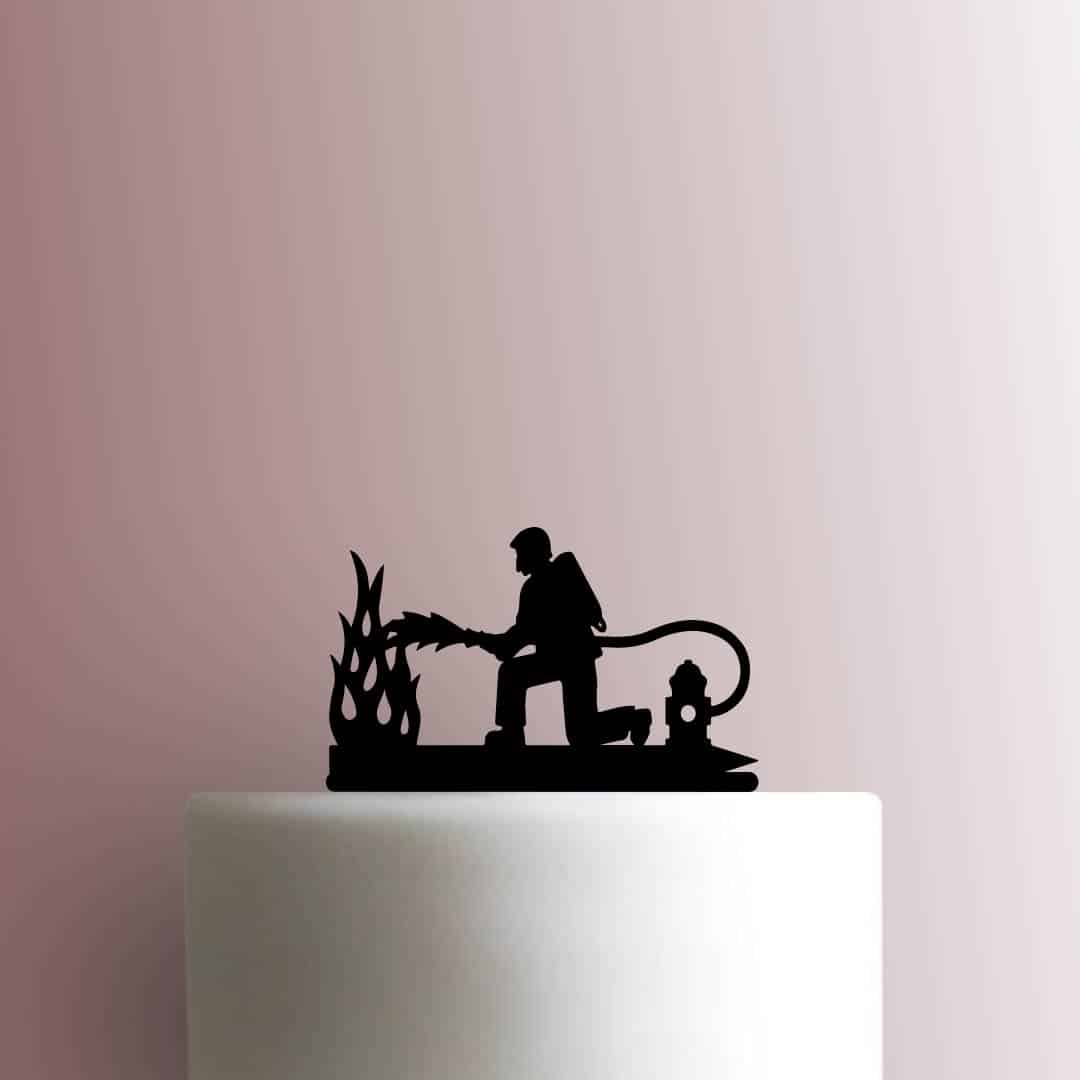 Firefighter 225-B601 Cake Topper