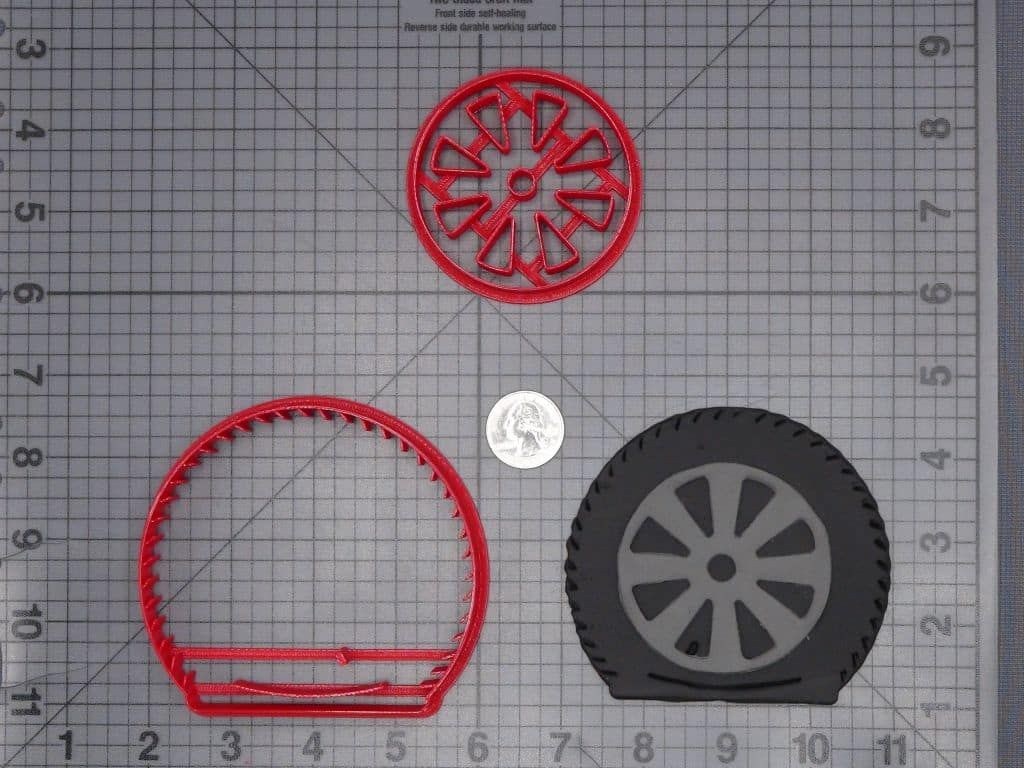 Flat Tire 266-I775 Cookie Cutter Set