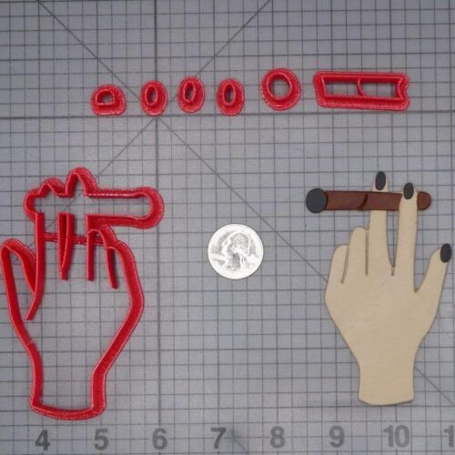 Hand Smoking Joint 266-J133 Cookie Cutter Set