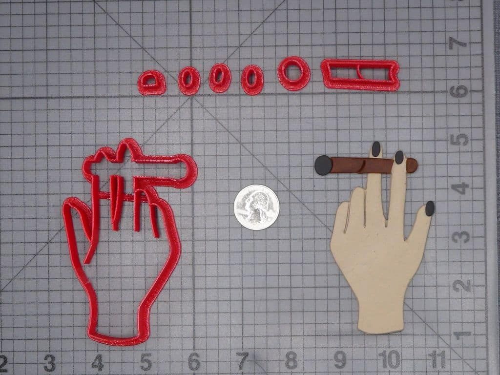 Hand Smoking Joint 266-J133 Cookie Cutter Set