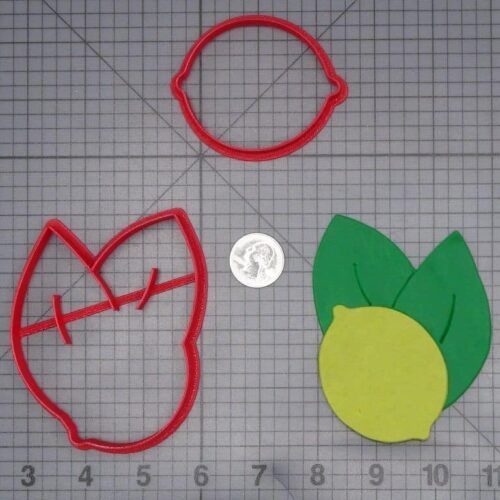 Lemon with Leaves 266-J001 Cookie Cutter Set