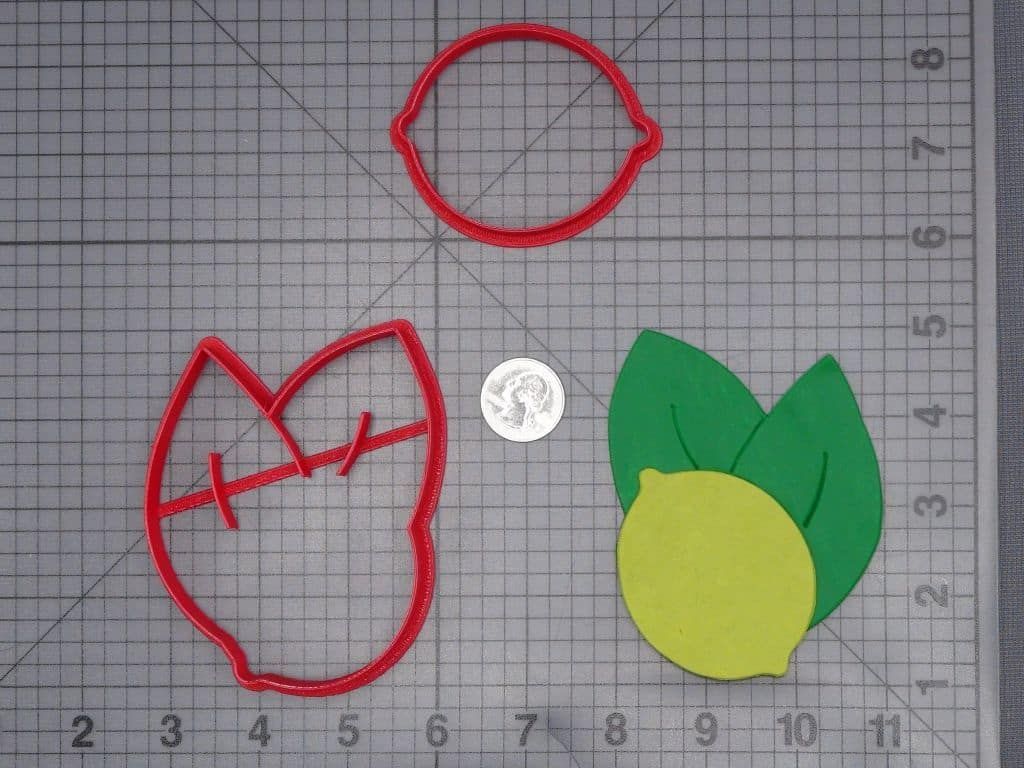 Lemon with Leaves 266-J001 Cookie Cutter Set