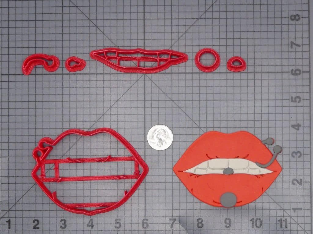Lips with Piercing 266-I891 Cookie Cutter Set