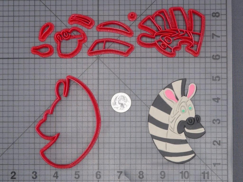 Madagascar - Marty Zebra Head 266-J085 Cookie Cutter Set