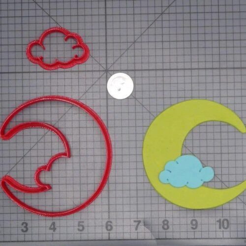 Moon with Cloud 266-I897 Cookie Cutter Set