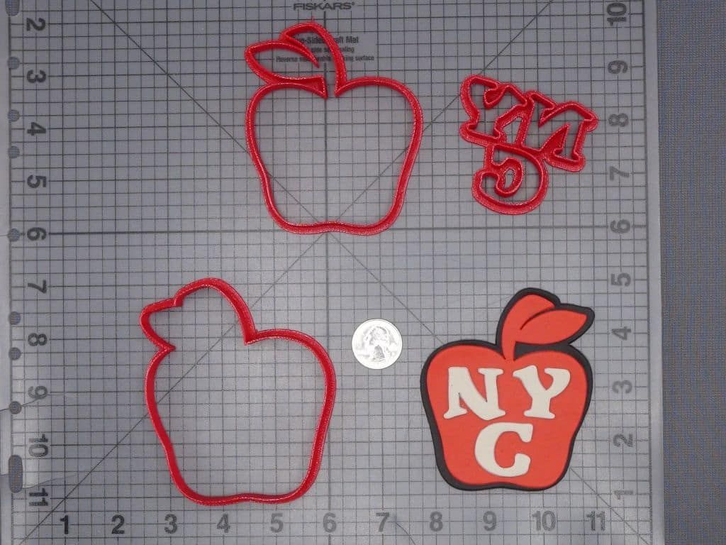 New York City NYC Apple 266-I967 Cookie Cutter Set