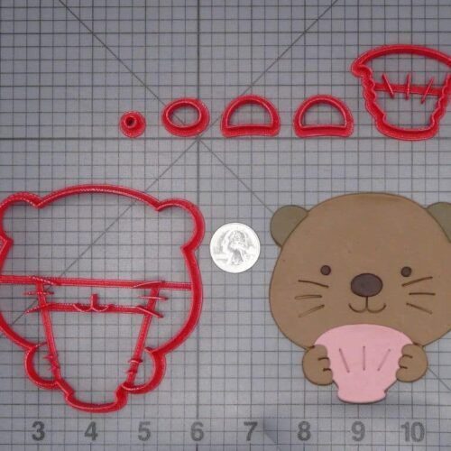 Otter with Shell 266-I998 Cookie Cutter Set