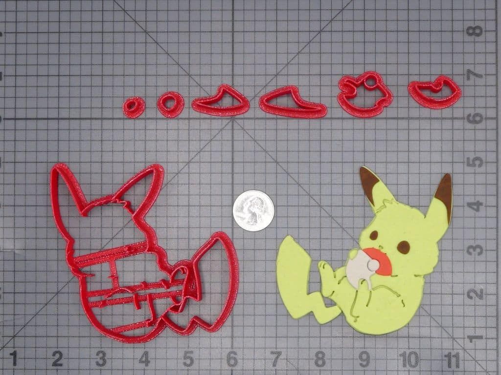 Pokemon - Pikachu with Pokeball 266-J094 Cookie Cutter Set