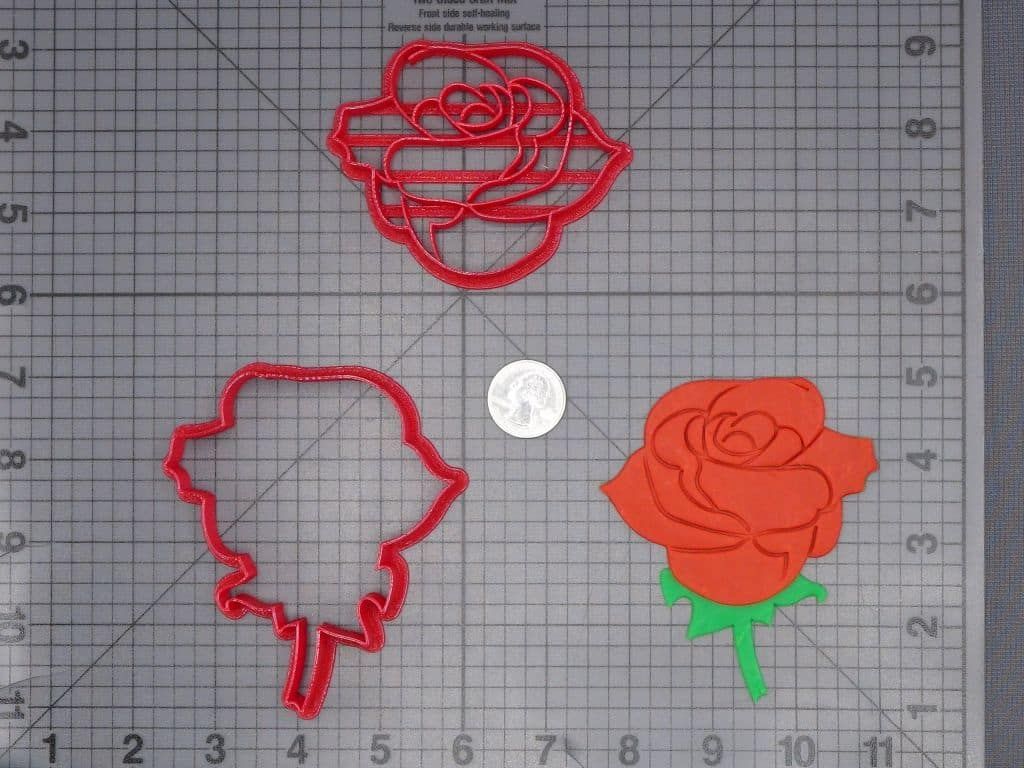 Rose Flower 266-I769 Cookie Cutter Set