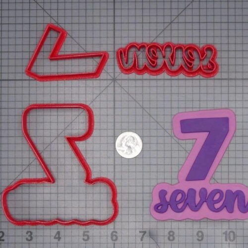 Seven Worded Number 266-J138 Cookie Cutter Set