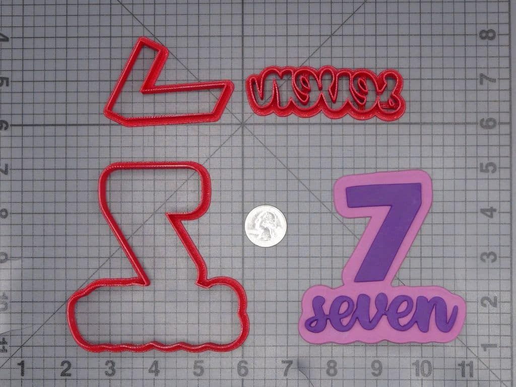 Seven Worded Number 266-J138 Cookie Cutter Set
