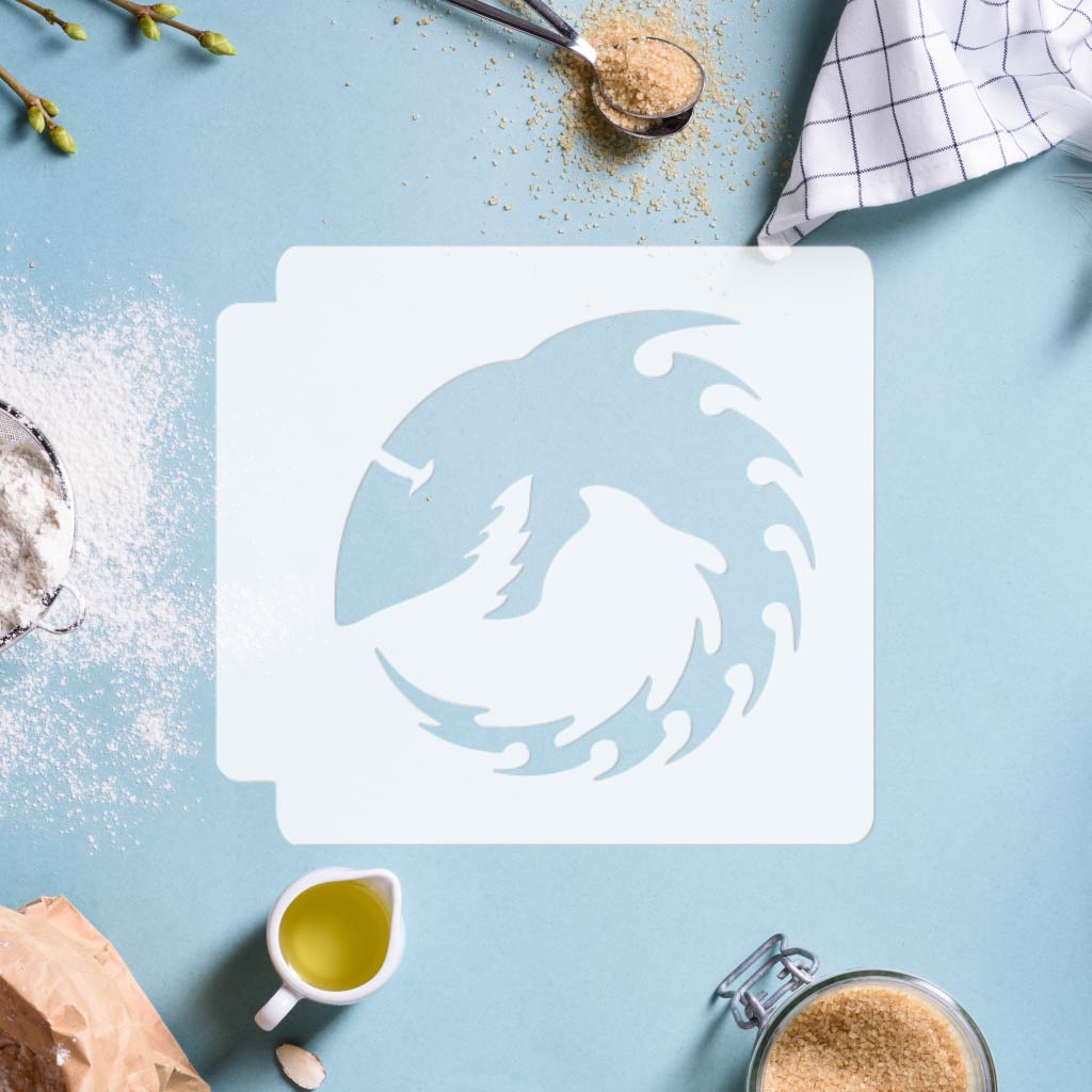 Shark Tribal 783-H967 Stencil