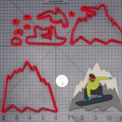 Snowboarding 266-I890 Cookie Cutter Set