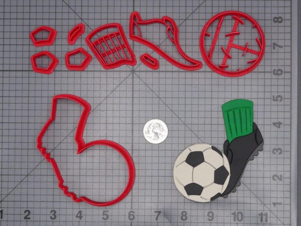 Soccer Ball with Cleat 266-J070 Cookie Cutter Set