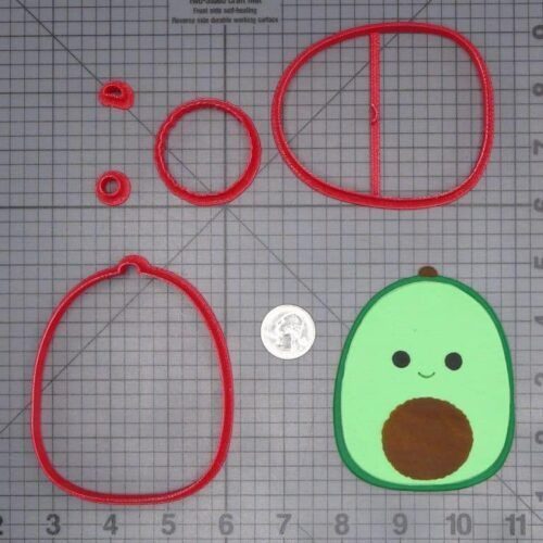 Squishmallow - Austin Avocado 266-I954 Cookie Cutter Set
