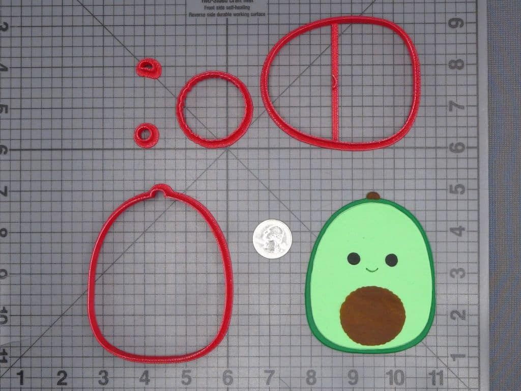 Squishmallow - Austin Avocado 266-I954 Cookie Cutter Set