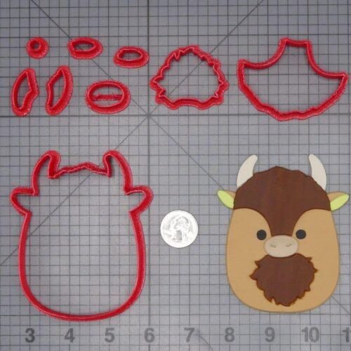 Squishmallow - Dunkie Bison 266-J198 Cookie Cutter Set