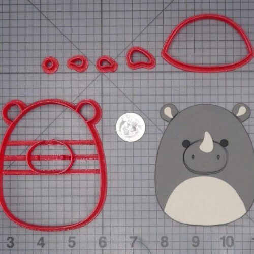 Squishmallow - Irving Rhino 266-J178 Cookie Cutter Set