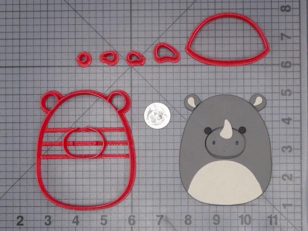 Squishmallow - Irving Rhino 266-J178 Cookie Cutter Set