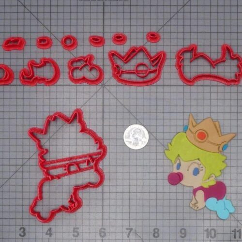 Super Mario - Peach Baby Crawling 266-J126 Cookie Cutter Set