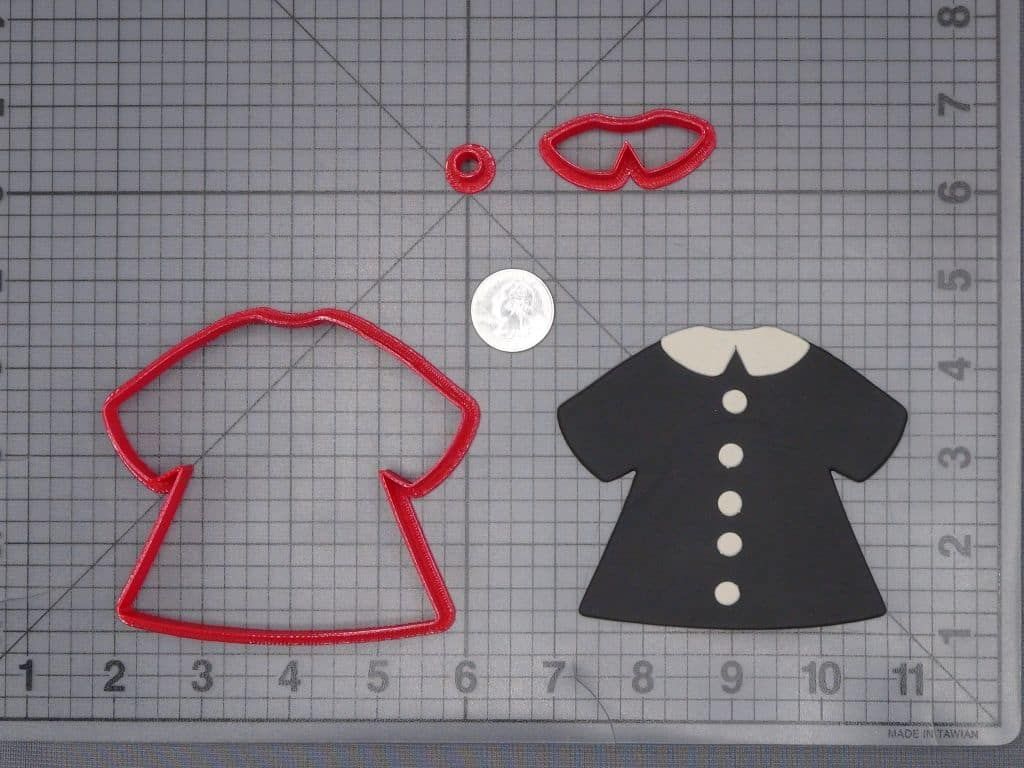 The Addams Family - Wednesday Dress 266-J120 Cookie Cutter Set