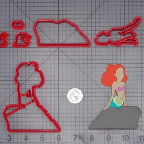The Little Mermaid - Ariel on Rock 266-J128 Cookie Cutter Set