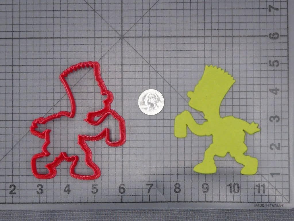 The Simpsons - Bart with Spray Paint 266-J118 Cookie Cutter Silhouette